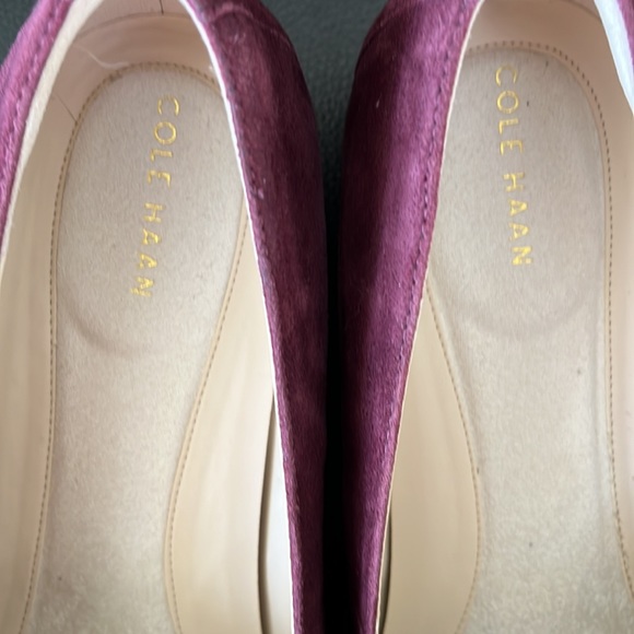 Cole Haan Go-To Wine Red Suede Leather Loafers-like new - Picture 5 of 7